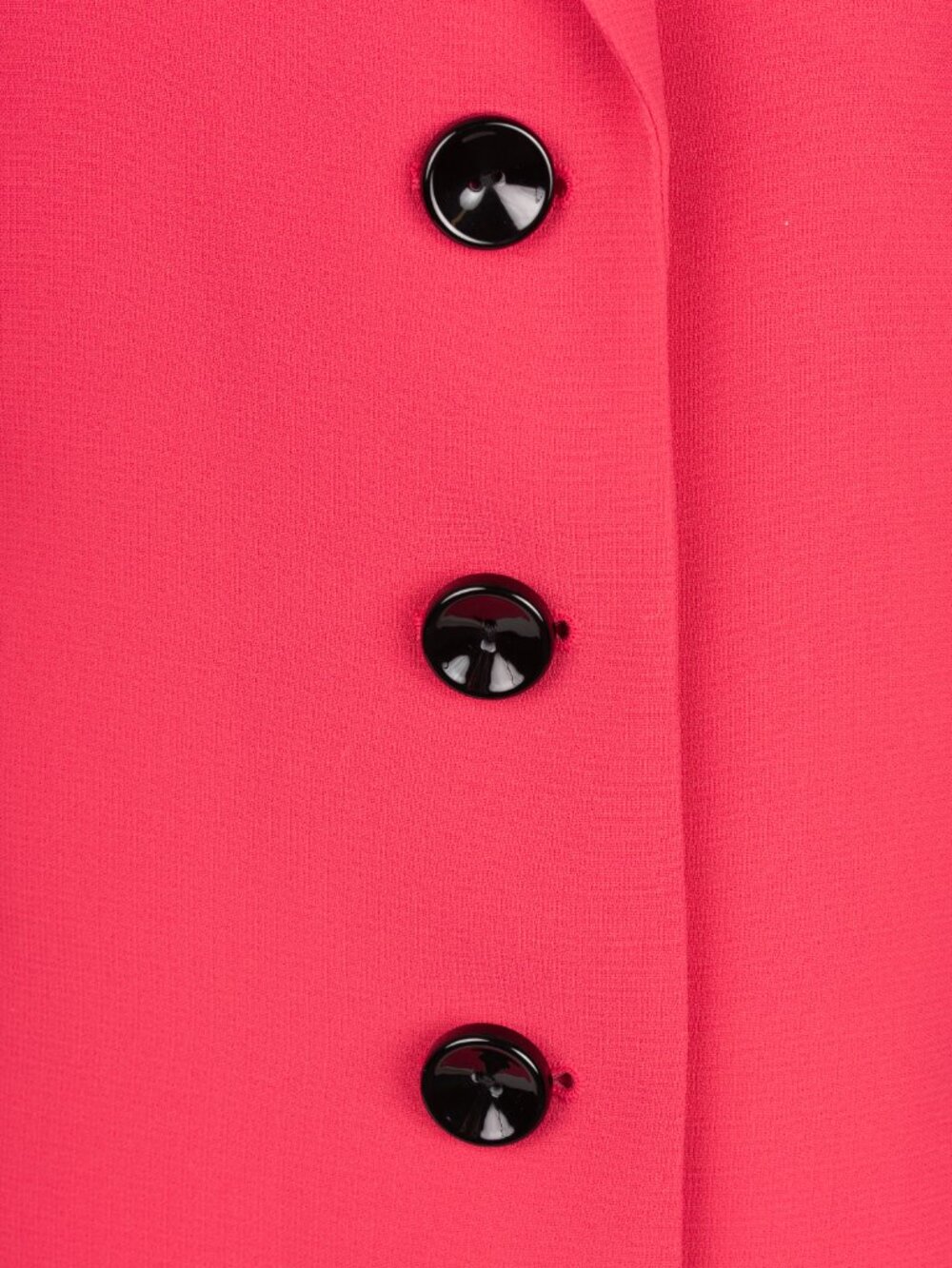 Hot Pink Ruched Portrait Collar Blazer Sz 12 Vintage Corpcore Elle Woods Barbie - Picture 2 of 14